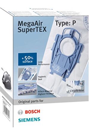 bosch -siemens Type P Tipi Ergomax Süpürge Toz Torbası
