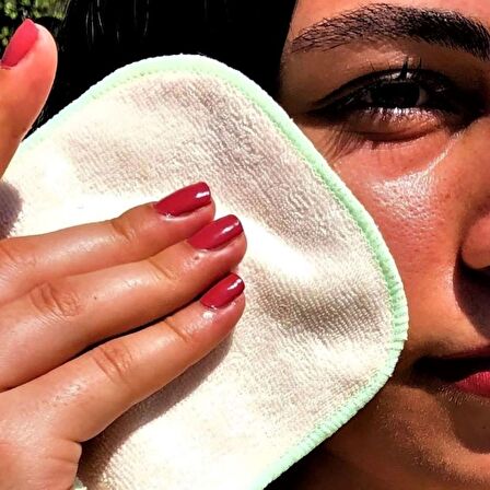 (3 ü 1 Arada) Makyaj Temizleme ELDİVENİ, DİSKİ ve Devasa PET, Tekrar, TEKRAR Makinede Yıkanabilir, Tekrar, TEKRAR Kullanılabilir (12 parça) EKOLOJİK ve EKONOMİK, Çevreyi ve Bütçenizi Korur, Mikro Halkaları ile Derinlemesine Temizlik Sağlar