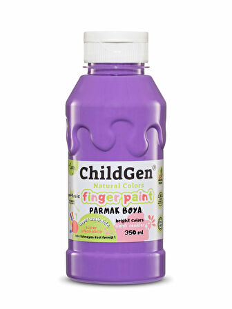 ChildGen Süper Yıkanabilir Parmak Boya 350ml - Mor