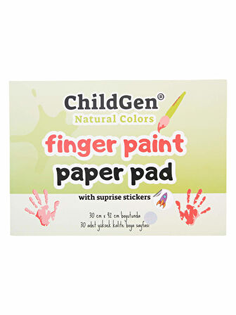 ChildGen Parmak Boya Resim Defteri (Finger Paper Pad)