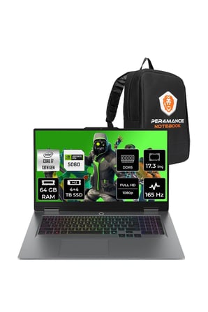 LOQ 17IRX10 i7 13700HX 64GB 4TB+4TB SSD RTX5060/8GB 115W 17.3" FHD 165Hz FDOS Gaming Laptop