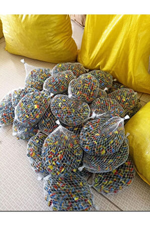 100 Adet Karışık Misket Bilye