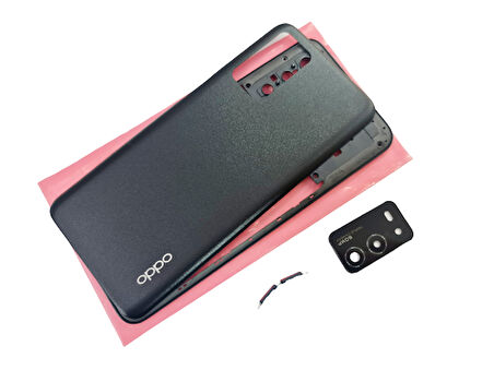 Tkgz Oppo A55 KASA Arka Pil Batarya Kapağı SİYAH