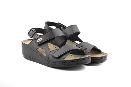 ComfortOrtho Rahat 1818 – Ortopedik Vegan Deri Kadın Sandalet
