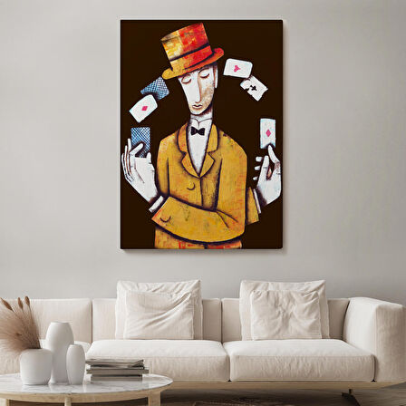 Kumarbaz Adam Dekoratif Duvar Tablosu-6443