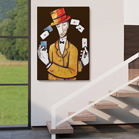 Kumarbaz Adam Dekoratif Duvar Tablosu-6443