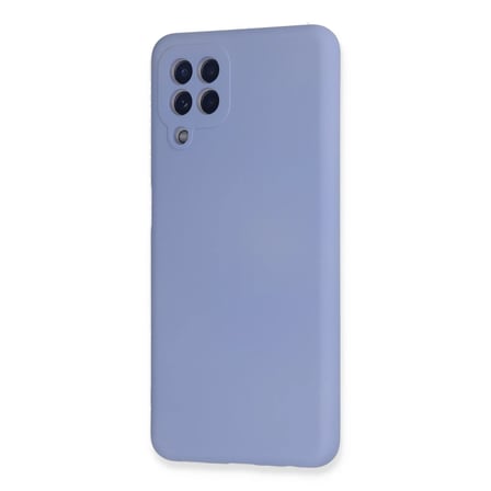 Samsung Galaxy A22 Kılıf Nano içi Kadife Silikon - Lila