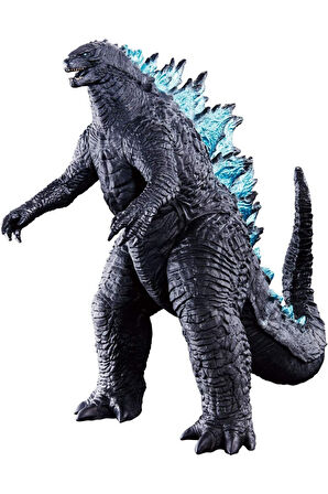 45,7cmX30,4cm Godzilla Dinozor Aksiyon Figürü Yumuşak Dokunuşlu Vinil Plastik Çocuk (Sesli Mavi)