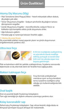 Atomy 4lü Seyahat tipi Diş Bakım Seti