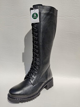 VENÜS 1950855K HAKİKİ DERİ DİZ BOYU UZUN  POSTAL ÇİZME