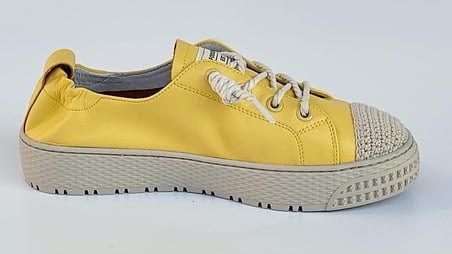 GUJA 21Y383 DÜZ TABAN BÜZGÜLÜ DERİ KADIN SNEAKERS AYAKKABI