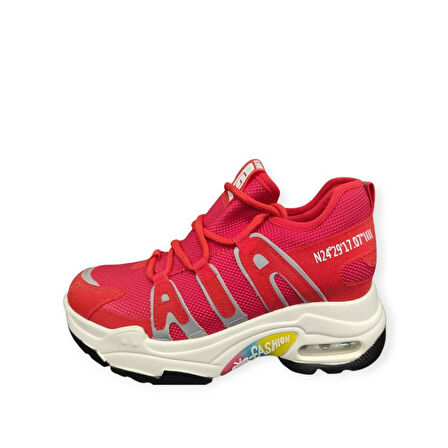 GUJA 300-12 GİZLİ TOPUK AİR TABAN KETEN KADIN SPOR AYAKKABI