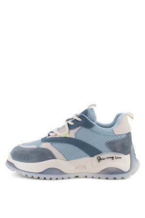 GUJA 23Y425 İTHAL KALIN TABAN TEKSTİL KADIN SPOR AYAKKABI