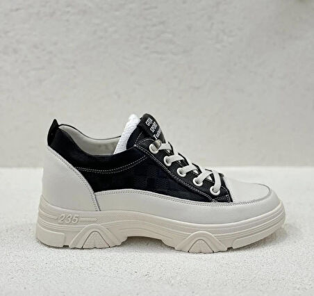 GUJA 24Y314 GİZLİ TOPUK DERİ KADIN SNEAKER AYAKKABI