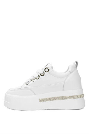 GUJA 24Y492 GİZLİ DOLGU TAŞLI KADIN SNEAKER AYAKKABI