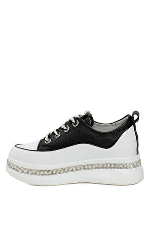 GUJA 24K308-1 TAŞ SARGILI KALIN TABAN KADIN SNEAKER AYAKKABI