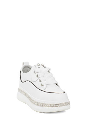 GUJA 24K308-1 TAŞ SARGILI KALIN TABAN KADIN SNEAKER AYAKKABI