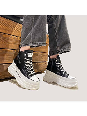 GUJA 24K345-4 YÜKSEK TABAN HAFİF KADIN SNEAKERS BOT
