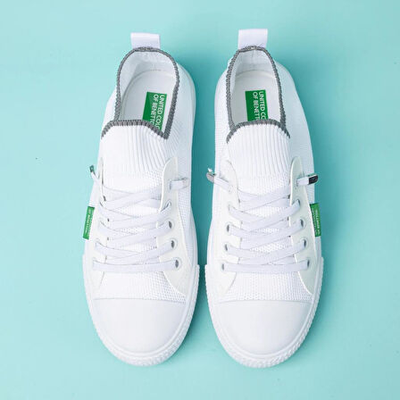 BNETTON BNİ-10233 İTHAL ESNEK KETEN SNEAKERS KADIN AYAKKABI