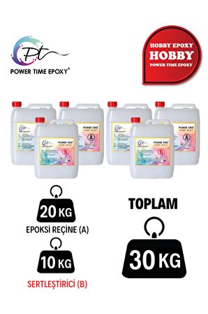 30 Kg Hobby Epoxy/ Şeffaf Epoksi Reçine Ince Döküm