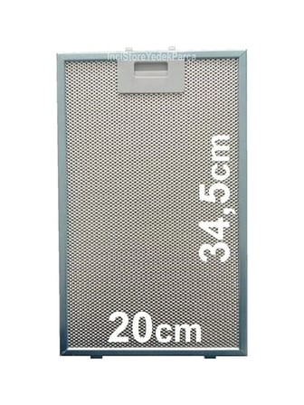 3424.6.733.01 Davlumbaz Alüminyum Yağ Filtresi Yıkanabilir Uzun Ömürlü Birebir Uyum 200X345