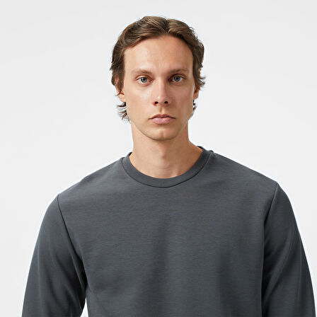 Nautica Erkek Gri Classic Fit Sweatshirt