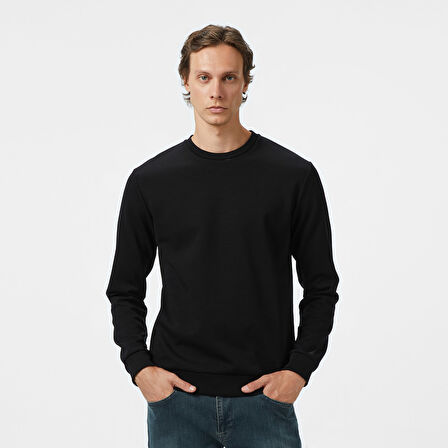 Nautica Erkek Siyah Classic Fit Sweatshirt