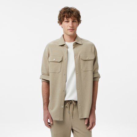 Nautica Erkek Bej Classic Fit Gömlek