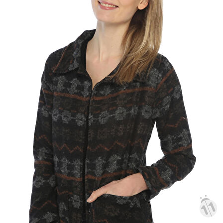 Polo Yaka Uzun Kaban | Hrk13693 Hardal Kilim