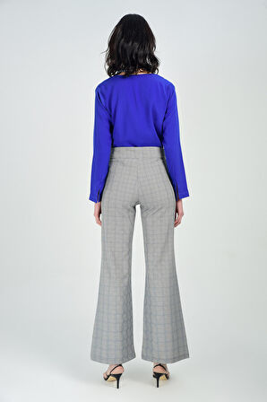 Ekose Pantolon | Pnt31679 Lacıvert