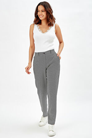 Yanlar Cepli Fermuarlı Pitikare Pantolon PNT-31950 Siyah