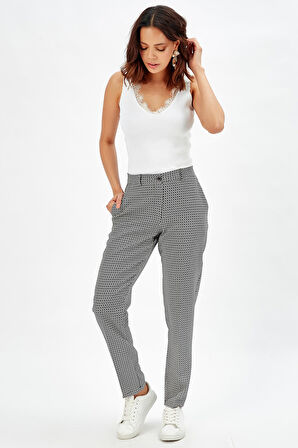 Yanlar Cepli Fermuarlı Pitikare Pantolon PNT-31950 Siyah