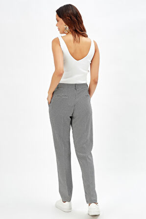 Yanlar Cepli Fermuarlı Pitikare Pantolon PNT-31950 Siyah