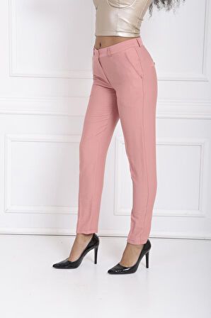 Beli Köprülü Süs Dikişli Pantolon | PNT32689 Gulkurusu