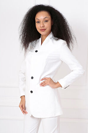 Kadın Ceket | CKT32688X Beyaz