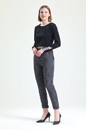 SENSE Bel Ve Paçalar Lastikli Bağcıklı Pantolon | Pnt32963 HAKİ ÇİÇEKLİ