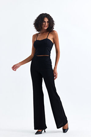 Gloplu Astarlı Büstiyer | Bus33493 Siyah