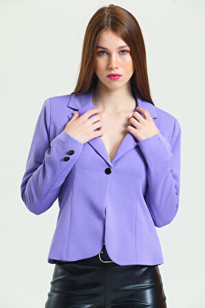 Blazzer Scuba Astarlı Ceket |  CKT33437 Lıla