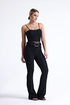 Gloplu Ottman Büstiyer | Bust35268 Siyah