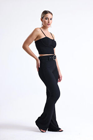 Gloplu Ottman Büstiyer | Bust35268 Siyah