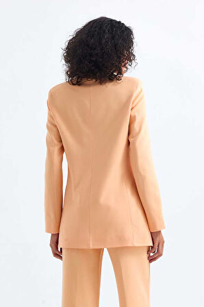 İçi Astarlı  Hürrem Kumaş Oversize Blazer Ceket | Ckt34236 Somon