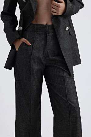 Astarlı Kruvaze Mevsimlik  Kadın Takım Elbise | CKT35837 Antrasit