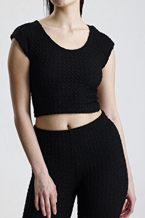 Bürümçük Kumaş Büstiyer | BUST36323 Siyah