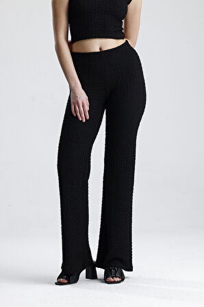 Bürümçük Kumaş Pantolon | PNT36337 Siyah