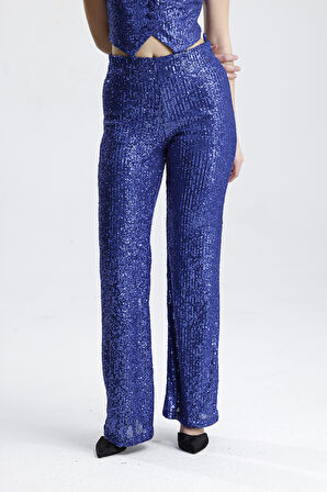 Beli Lastikli  Payet Abiye Pantolon | Pnt35233 Saks