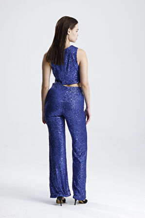 Beli Lastikli  Payet Abiye Pantolon | Pnt35233 Saks