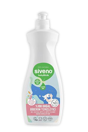 Siveno %100 Doğal Emzik ve Biberon Temizleyicisi Bitkisel Elde Bulaşık Sabunu Nemlendirici Vegan 500 ml