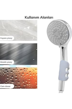 seyyar vantuzlu duş başlık tutucu duş hortum tutucu