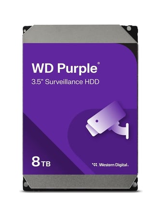 Wd 8Tb Purple Wd85Purz 5400Rpm 256Mb 7X24 Güvenlik Harddisk