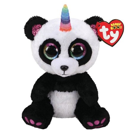 Mega Panda - Panda With Horn Reg - New Tek Boynuzlu Panda 15 Cm Peluş Oyuncak 150079TY36307